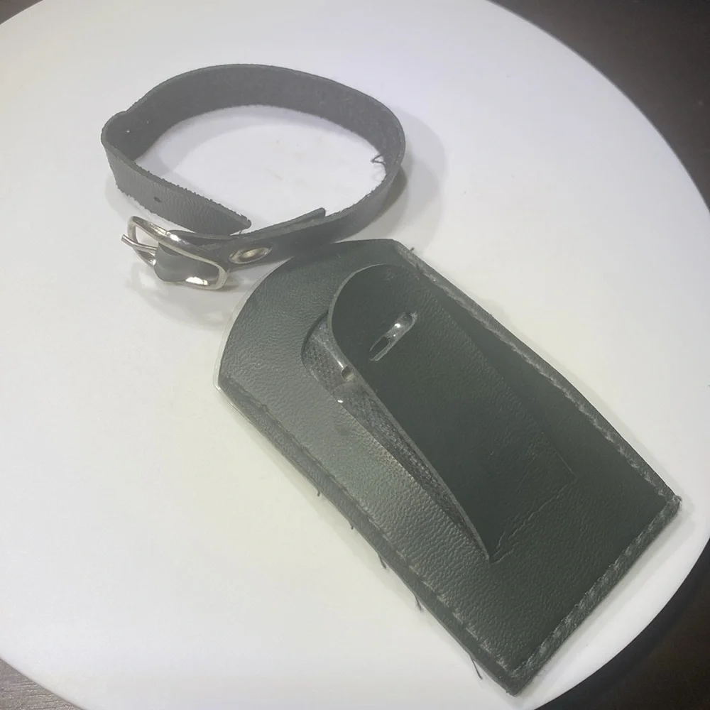 Jaguar Leather Luggage Tag for Travel